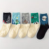 Lot De 5 Paires De Chaussettes De Noël