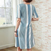 Robe Décontractée À Rayures