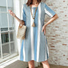 Robe Décontractée À Rayures
