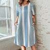 Robe Décontractée À Rayures