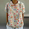 Blouse À Imprimé Floral Vintage