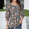 Blouse À Imprimé Floral Vintage