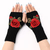 Gants Chauds À Fleurs