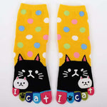 Chaussettes À 5 Doigts De Chat De Dessin Animé