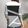 【Manches Longues】Blouse Décontractée À Blocs De Couleurs