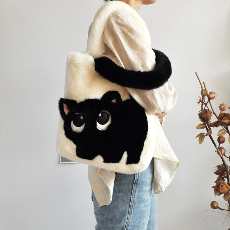 Sac En Peluche Chat Créatif