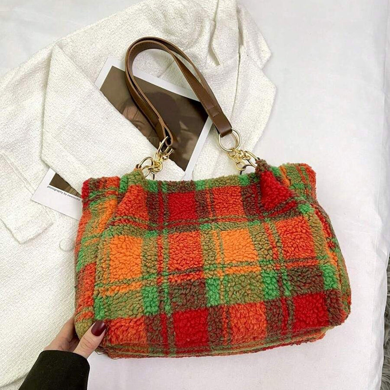 Sac À Carreaux Vintage