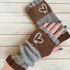 Gants Chauds À Motif Coeur