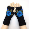 Gants Chauds À Fleurs