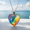 Collier Pendentif Coeur Coloré
