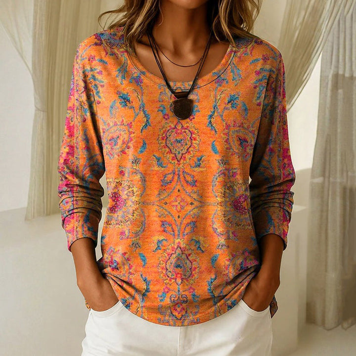 Blouse À Imprimé Floral Vintage