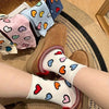 Chaussettes Décontractées À Imprimé Coeur