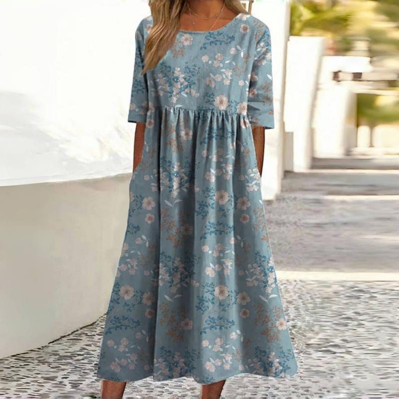 Robe Vintage À Imprimé Floral