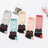 Chaussettes À 5 Doigts De Chat De Dessin Animé