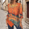 【Manches Longues】Blouse Abstraite Irrégulière