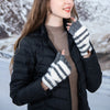 Gants Tricotés À Rayures