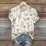 T-Shirt À Imprimé Floral Vintage
