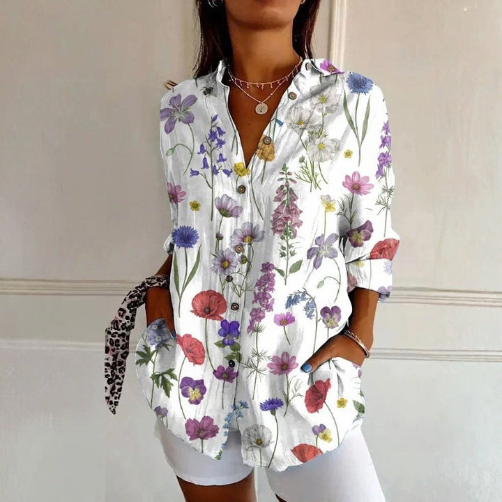 Cardigan À Imprimé Marguerite