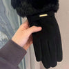 Gants Chauds De Couleur Unie