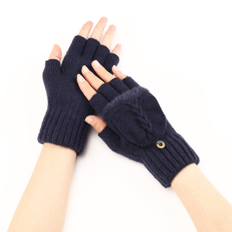 Gants Chauds De Couleur Unie