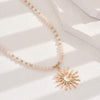 Collier Pendentif Soleil Bohème