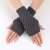 Gants Tricotés De Couleur Unie