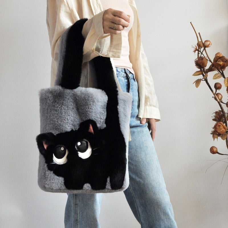 Sac En Peluche Chat Créatif