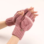 Gants Chauds De Couleur Unie