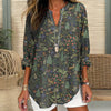 【Manches Longues】Blouse Vintage À Imprimé Arbre
