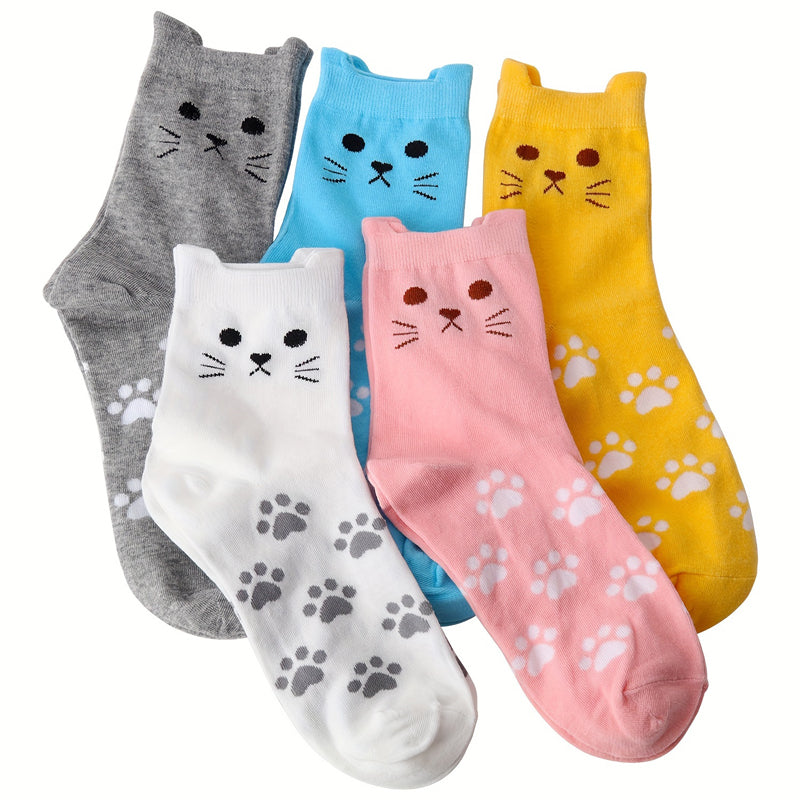 Chaussettes À Imprimé Patte De Chat