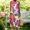 Robe À Imprimé Floral Coloré
