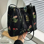 Sac Vintage Brodé De Fleurs