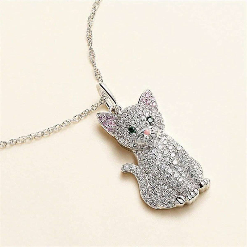 Collier Pendentif Chat Créatif