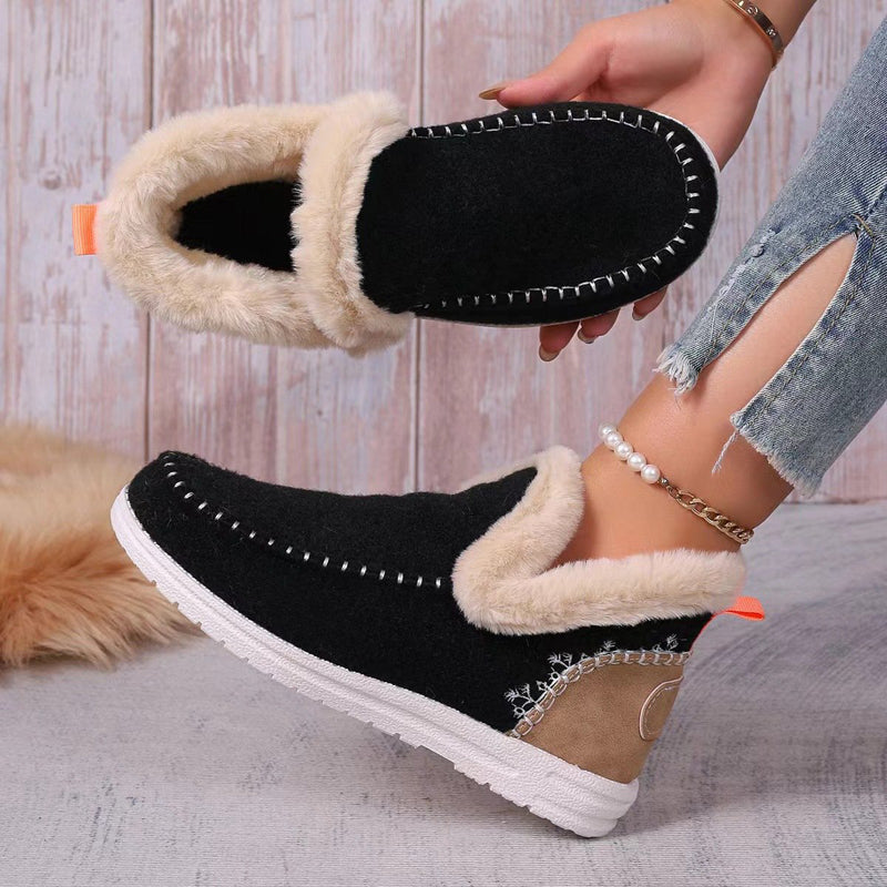 Bottes De Neige Chaudes En Peluche