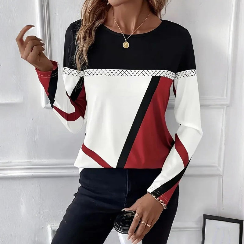 Casual Color Block T-Shirt