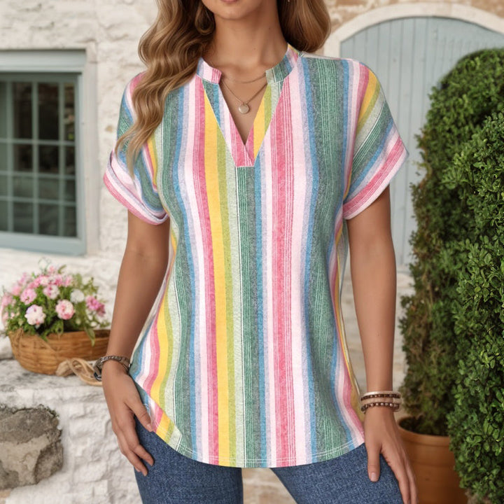 Blouse Imprimée Style Ethnique Vintage