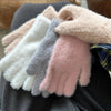 Gants Chauds De Couleur Unie