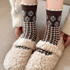 Chaussettes Chaudes À Fleurs