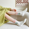 Chaussettes Chaudes À Fleurs