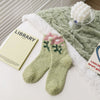 Chaussettes Chaudes À Fleurs