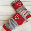 Gants Chauds À Motif Coeur