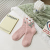 Chaussettes Chaudes À Fleurs