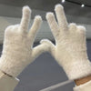 Gants Chauds De Couleur Unie