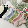 Chaussettes Chaudes À Fleurs