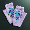 Gants Chauds À Broderie Florale