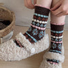 Chaussettes Chaudes À Fleurs