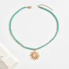 Collier Pendentif Soleil Bohème