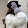 Gants Chauds De Couleur Unie