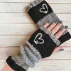 Gants Chauds À Motif Coeur