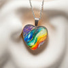 Collier Pendentif Coeur Coloré